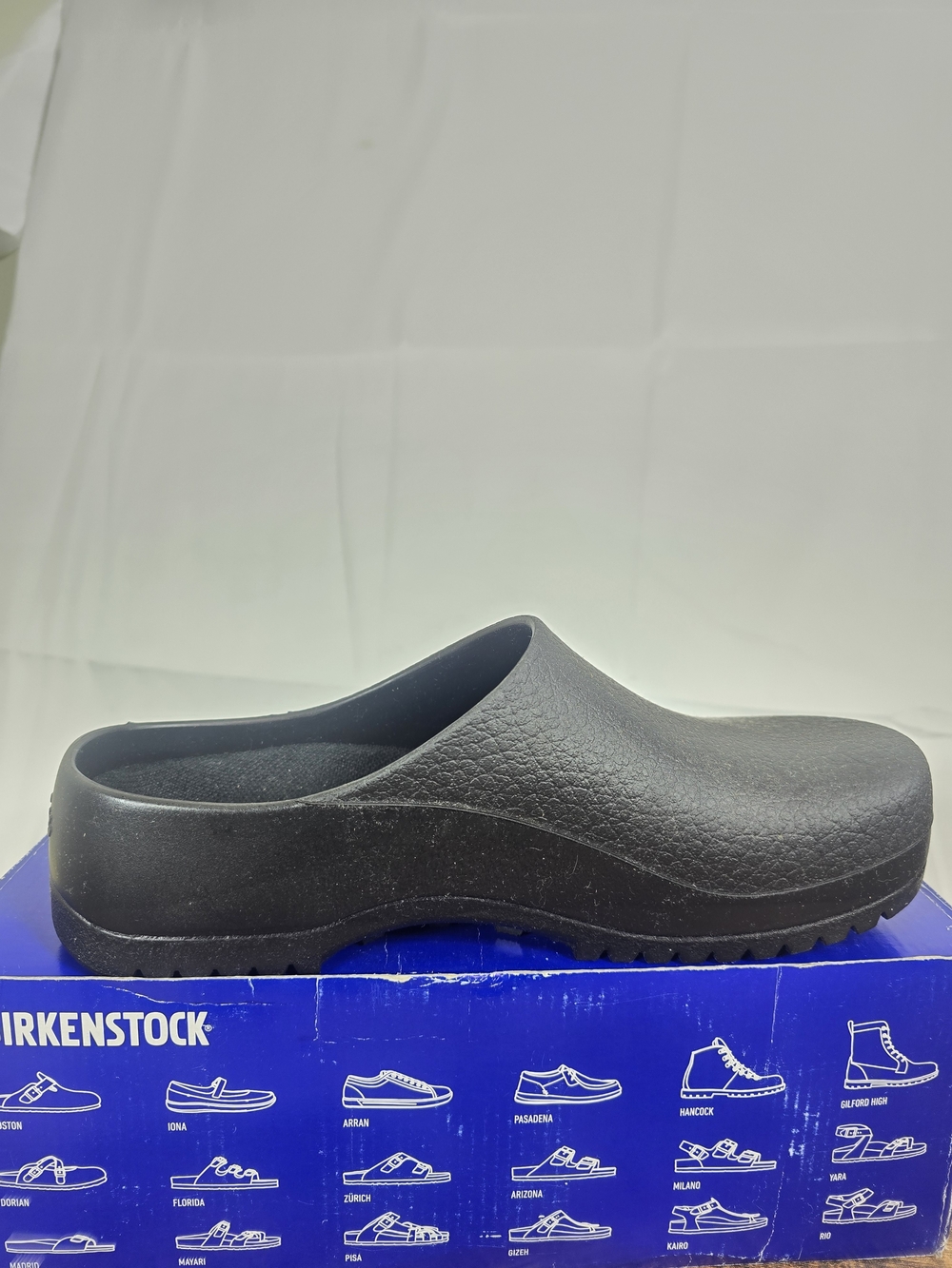 Birkenstock Unisex Super Birki Black Slip On Clog Size 9 - Picture 3 of 16